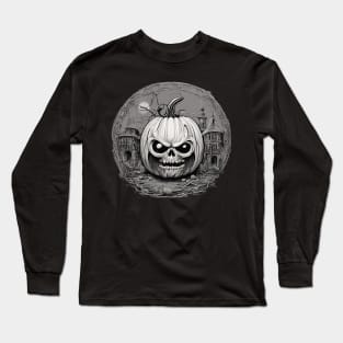 Haunted Pumpkin Long Sleeve T-Shirt